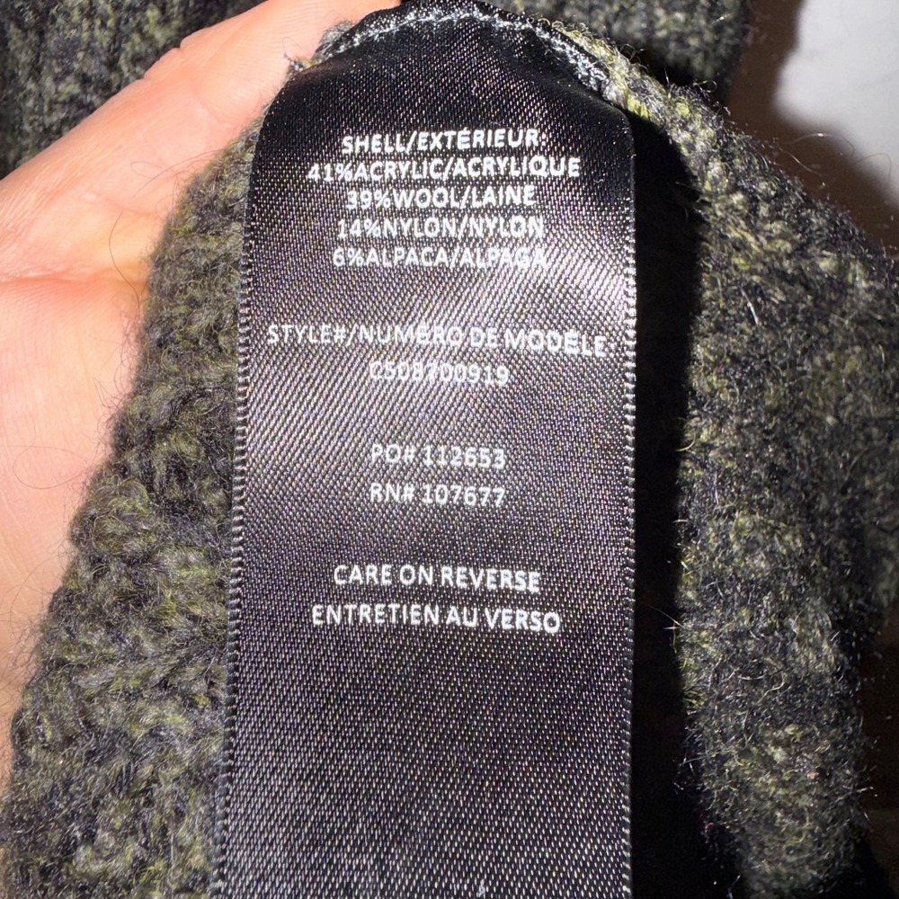 Alice‎ + Olivia Medium Darryl Army Green Oversized Duster Sweater Cardigan - Picture 4 of 7